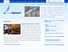 Tablet Screenshot of notariagervasio.cl